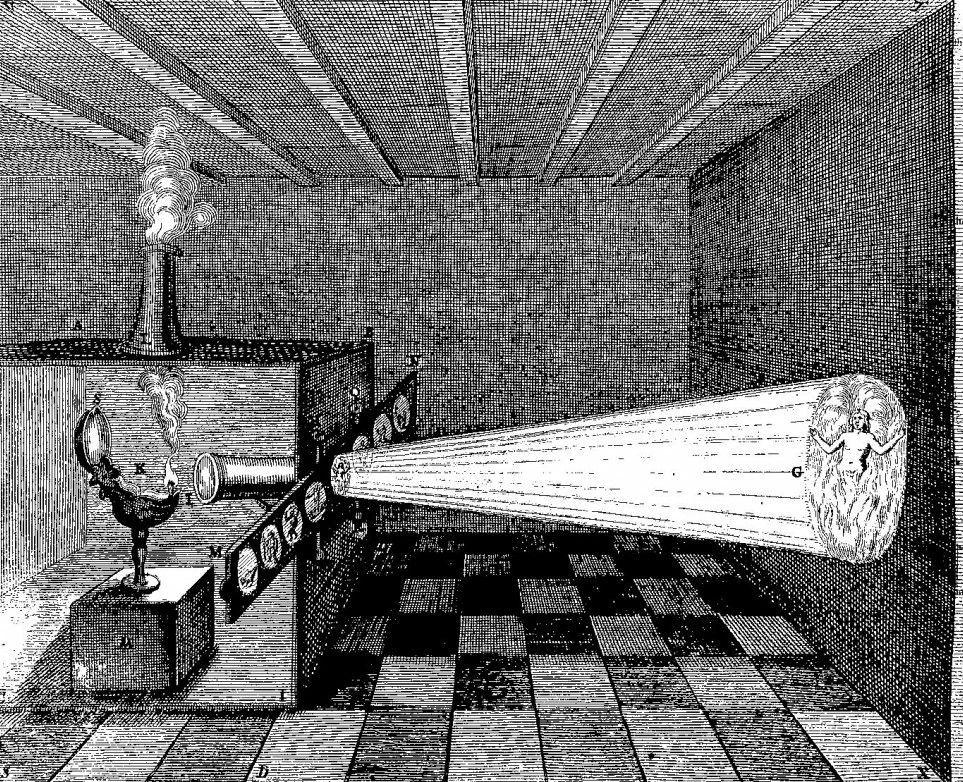 Illustration from Athanasius Kircher's “Ars magna lucis et umbrae” of 1646.