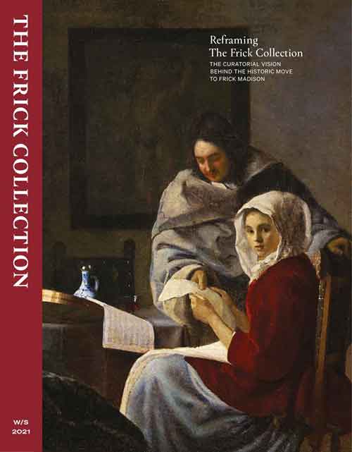 cover of Winter Spring 2021 Member Magazine, with detail of painting with a man standing over a woman seated at a table