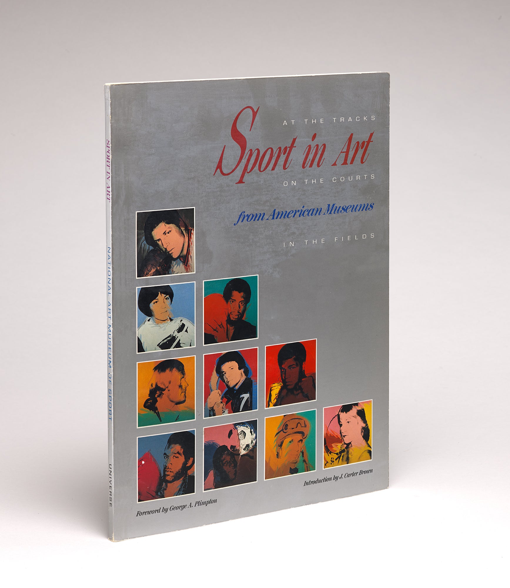 Cover of "Sport in Art from American Museums: The Director's Choice," featuring details of ten Andy Warhol prints of sports figures