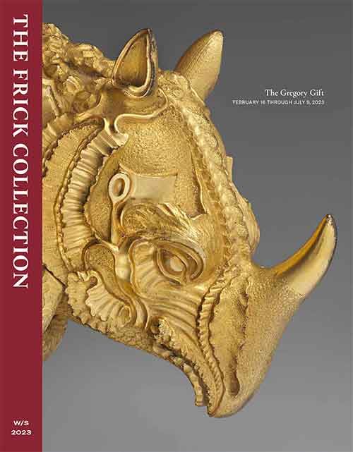 Member Magazine Cover 2023, Winter-Spring, depicting  close detail of rhino sculpture