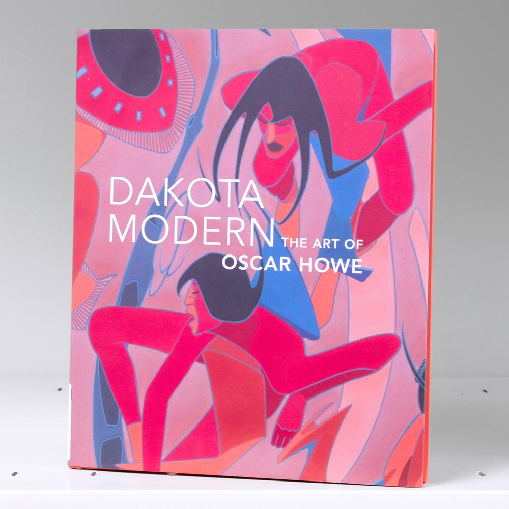 Book cover featuring two stylized figures with long hair against a background of pink and blue shapes