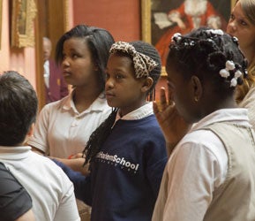 photo of students from East Harlem School in gallery