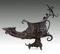 Andrea Briosco Riccio (1470-1532), Lamp, 15th century, 16.83 cm high. The Frick Collection, New York, photo: Michael Bodycomb