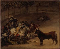 Goya, Bullfighting Scene , 1824, oil on canvas, The J. Paul Getty Museum, Los Angeles