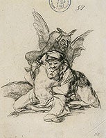Struggling Man and Woman with Devil