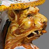 detail of a lion's head