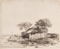 Cottage with a White Paling