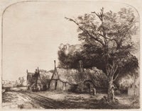 Landscape with Three Gabled Cottages