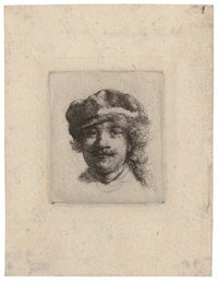 Self-Portrait Wearing a Soft Cap: Full Face, Head Single ('aux trois moustaches')