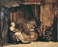 Interior with Saskia in Bed