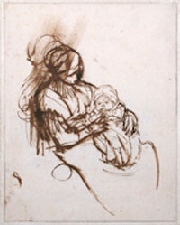 Woman with a Child on Her Lap