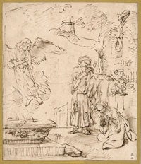 The Angel Leaving Manoah and His Wife