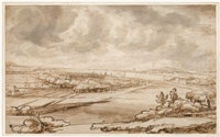 Panoramic River Landscape