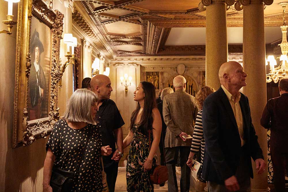 patrons on the second floor of the Frick Collection