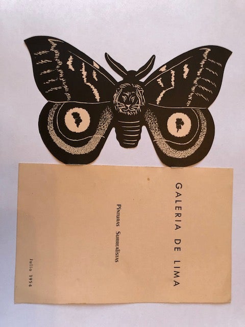 paper cut in the form of a moth