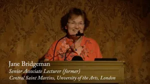 video still of Jane Bridgeman giving lecture at The Frick Collection