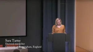 video still of Sara Tartar