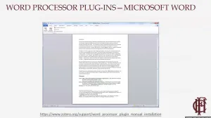 Microsoft Word Plugins