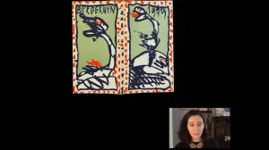 video still of Blair Brooks and modern art