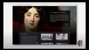 video still of digital collections screen 