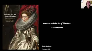 video still of woman giving online presentation