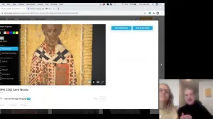two people giving online presentation