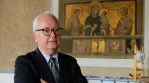 video still of Stephen Bury in reading room