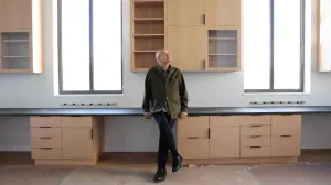 video still of Joe Godla in conservation studio