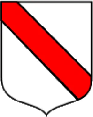 coat of arms with a downward diagonal bar