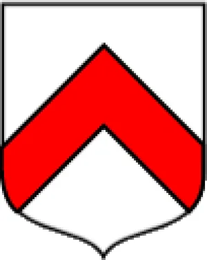 coat of arms with an inverted V shape
