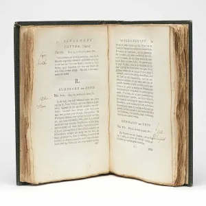 Book open to a page with the header 