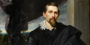 portrait of a man in black