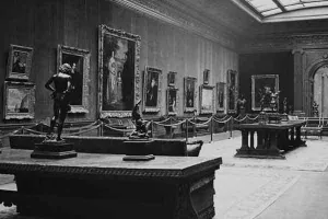 archival photo of West Gallery in The Frick Collection
