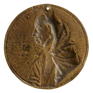 Backside of bronze medal 