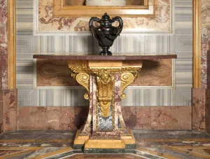 twelve sided marble table