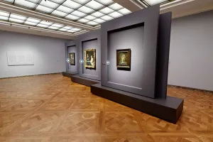 screenshot of virtual tour of three Vermeer paintings in Frick gallery