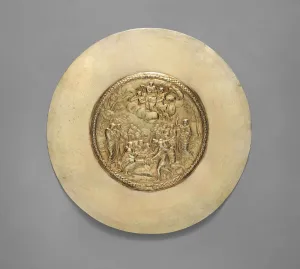 paten decorated with Assumption of the Virgin