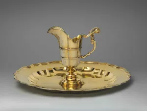 gold ewer and basin