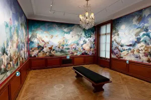 still of virtual tour of mural like installation 