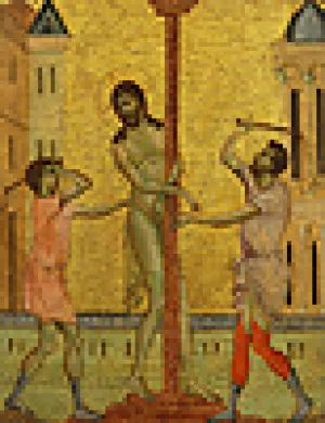 painting depicting the flagellation of Jesus Christ