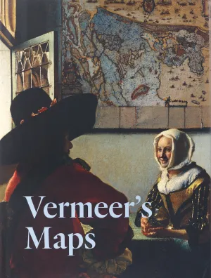 Book cover featuring an oil painting of a woman and man sitting at a table near a window