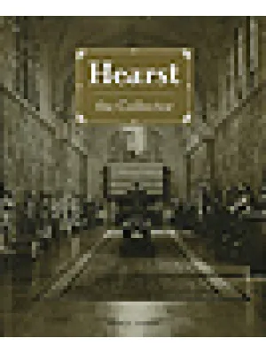 cover of book, Hearst the Collector, with photo of suits of armor in great hall