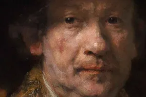 Detail of Rembrandt's self portrait